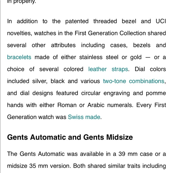 NIB GEVRIL first generation blue face watch - Picture 4 of 14